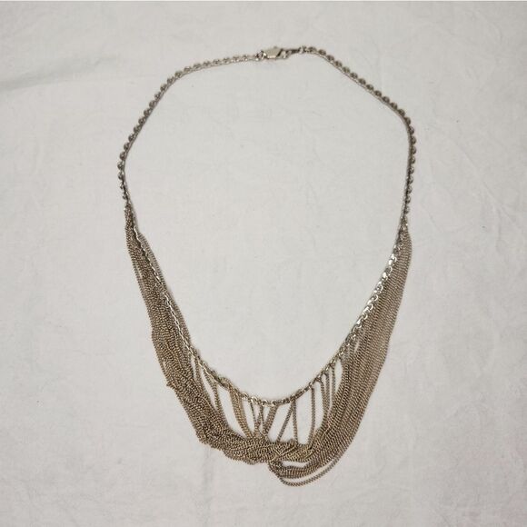 silver Cleopatra festoon necklace - Picture 2 of 5